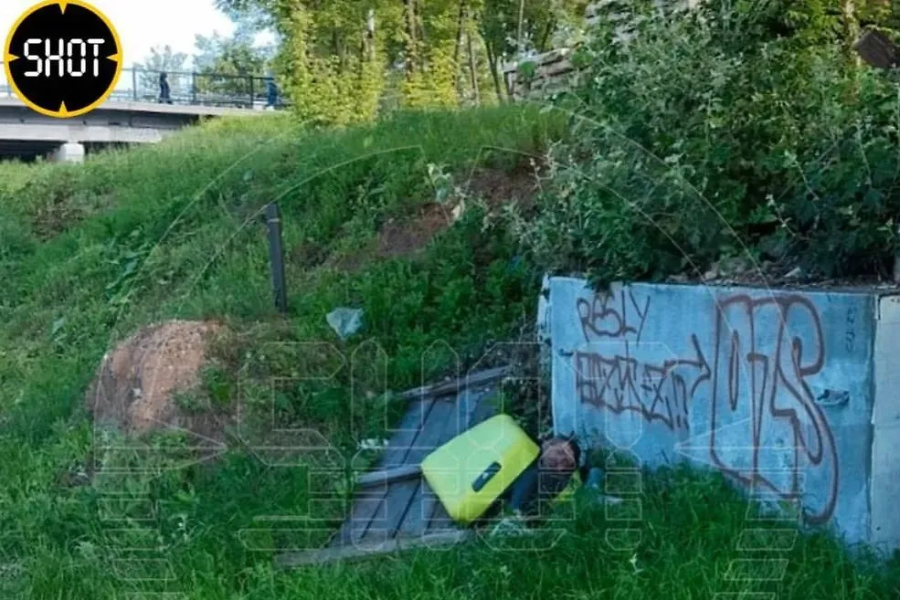 Лежавший в чемодане "труп" мужчины ожил и шокировал москвичей. Фото © Telegram / SHOT