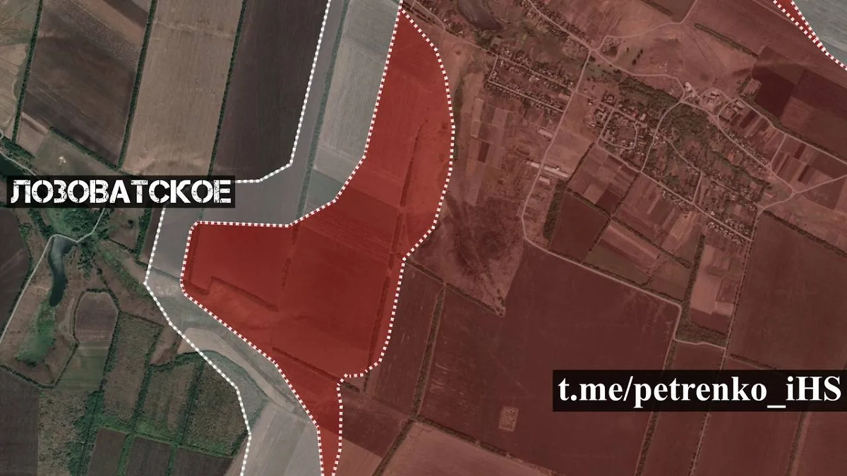 В процессе перехода под контроль ВС РФ находится Евгеновка. Фото © Telegram / Colonelcassad