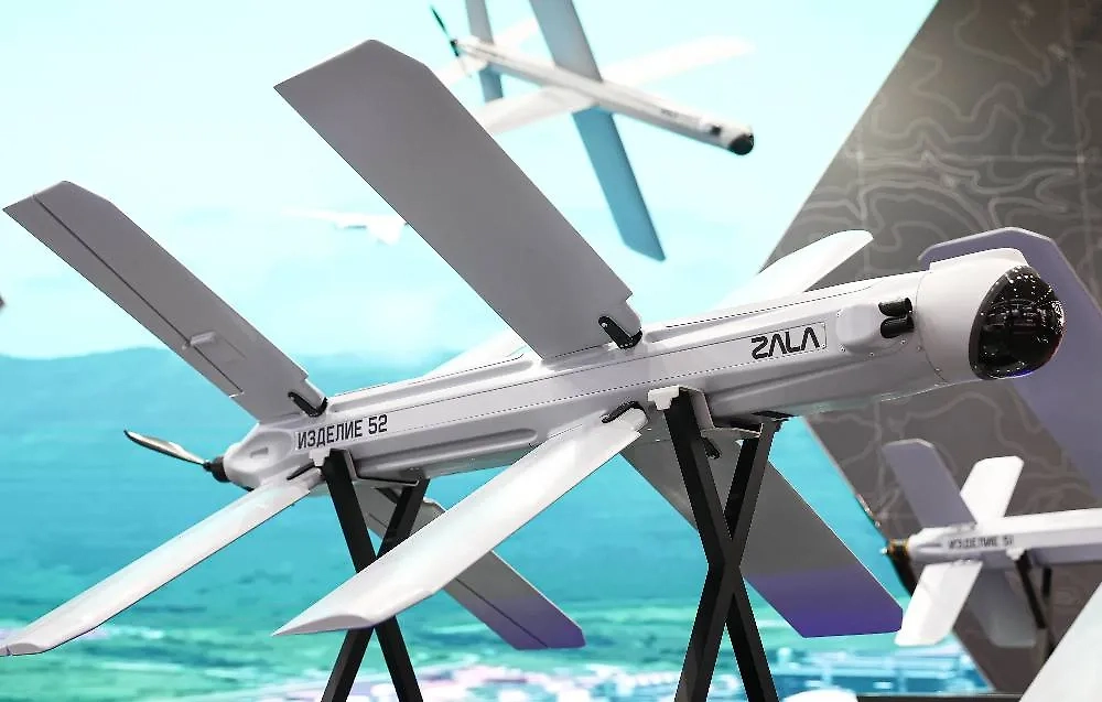 Интеллектуальный барражирующий комплекс "Ланцет-Э". Фото © ТАСС / Сергей Булкин