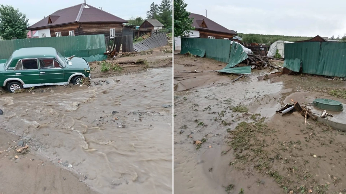 Последствия подтопления в посёлке Орловский. Обложка © Telegram / Александр Осипов