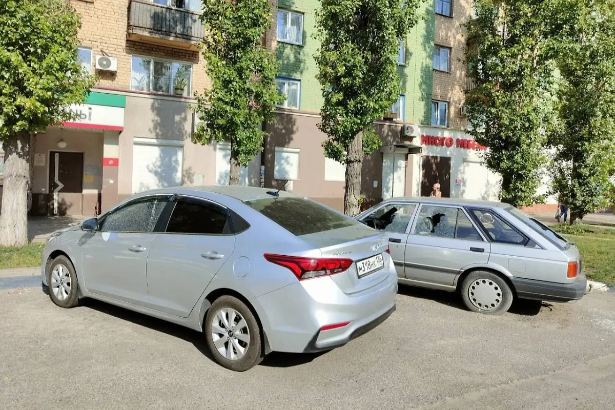 Последствия атаки БПЛА ВСУ на Воронеж. Фото © Telegram / Гусев