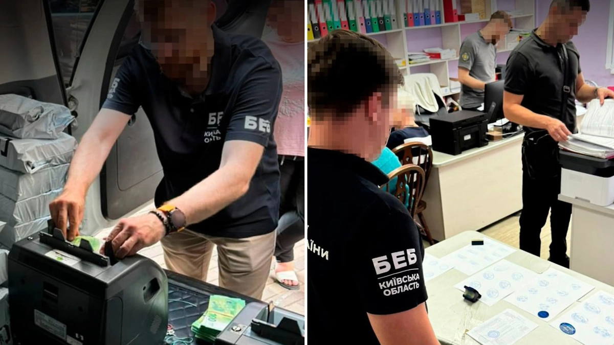 Деньги, найденные в авто бухгалтера поставщика продуктов ВСУ. Фото © Telegram / БЕБ