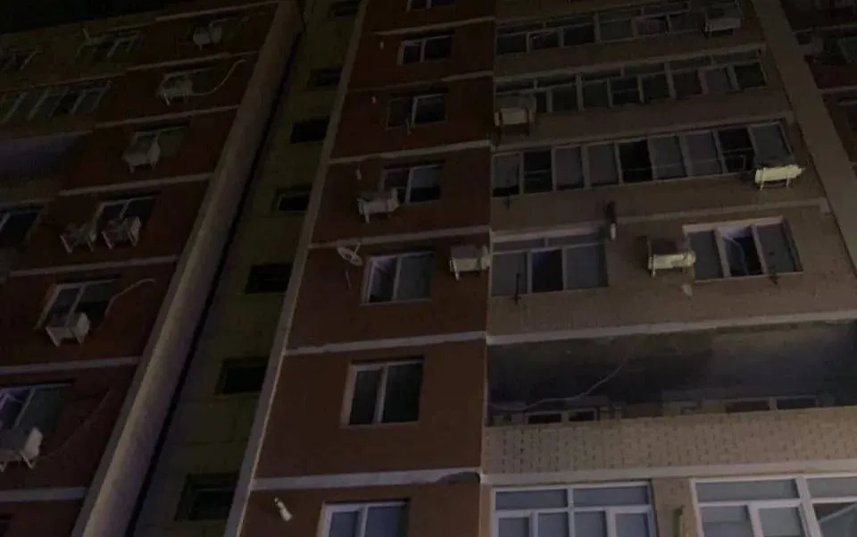 Девятиэтажка на улице Тагиева в Дагестане. Обложка © Telegram / МЧС России