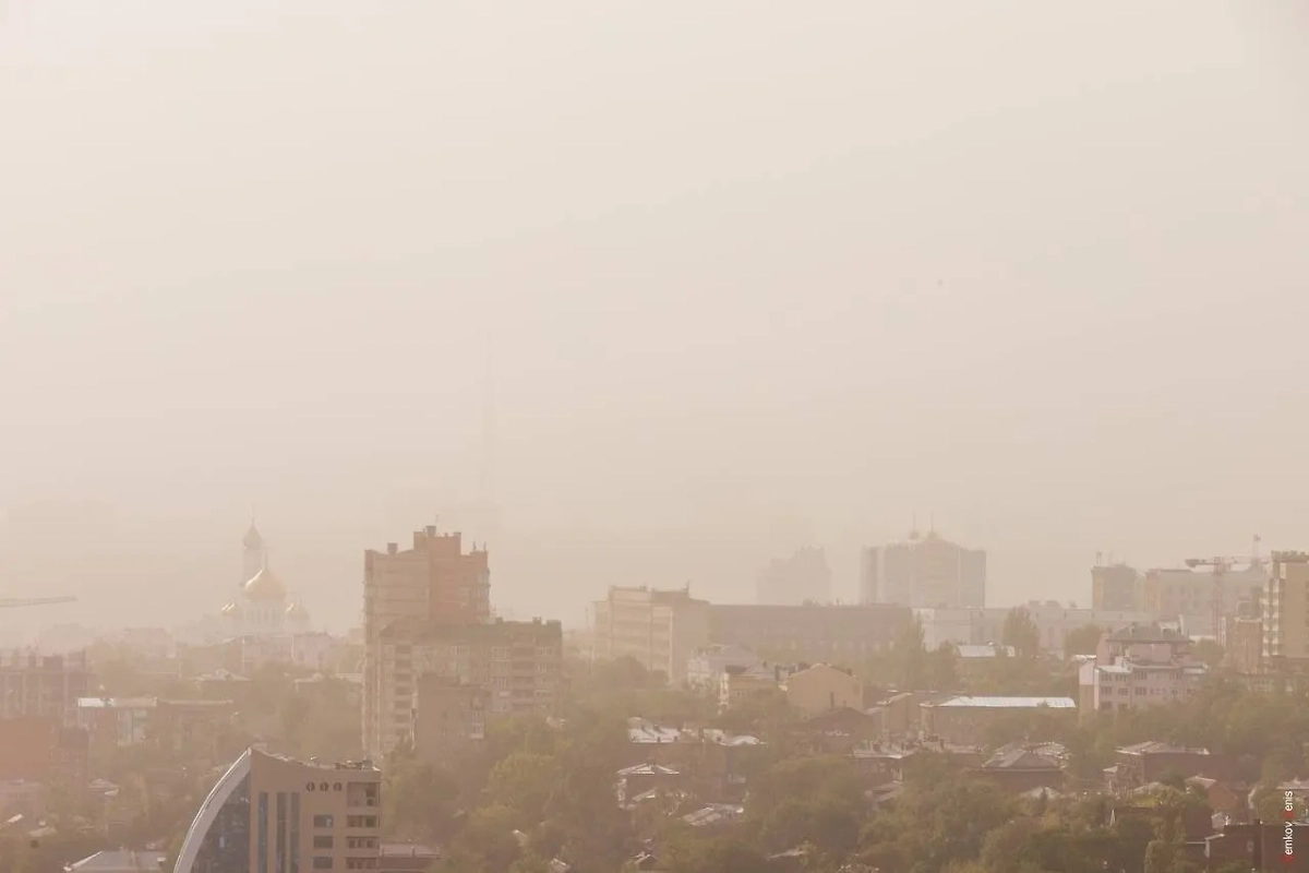 Пыльная буря в Ростове-на-Дону. Фото © Telegram / Это Ростов новости / Денис Демков