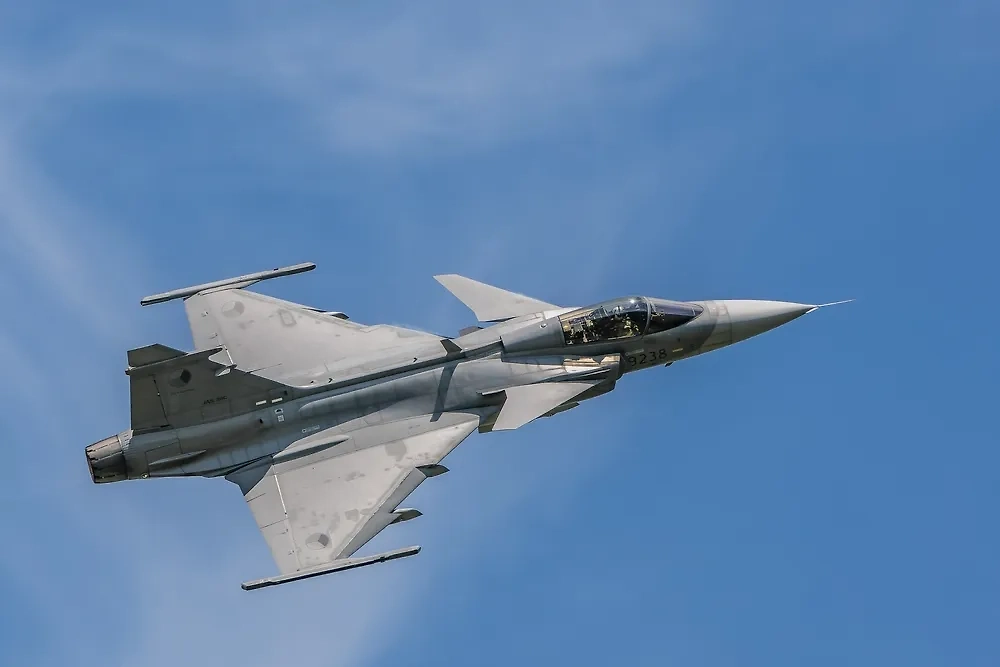 Истребитель Gripen. Обложка © Shutterstock / FOTODOM / Honza123