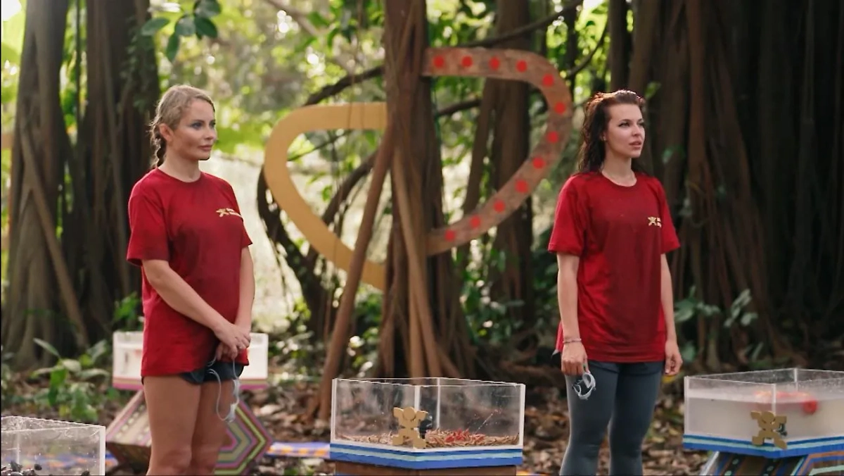 Дана Борисова и Дарья Блохина. Фото © Rutube / Звёзды в джунглях