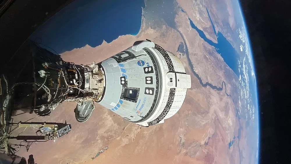 Названа причина странных звуков из застрявшего на МКС корабля Starliner. Обложка © ТАСС / ABACA