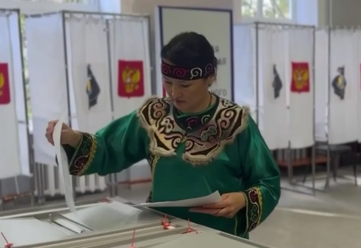 Голосование в Хабаровском крае. Видео © Telegram / ХАБАРОВСКИЙ КРАЙ Z