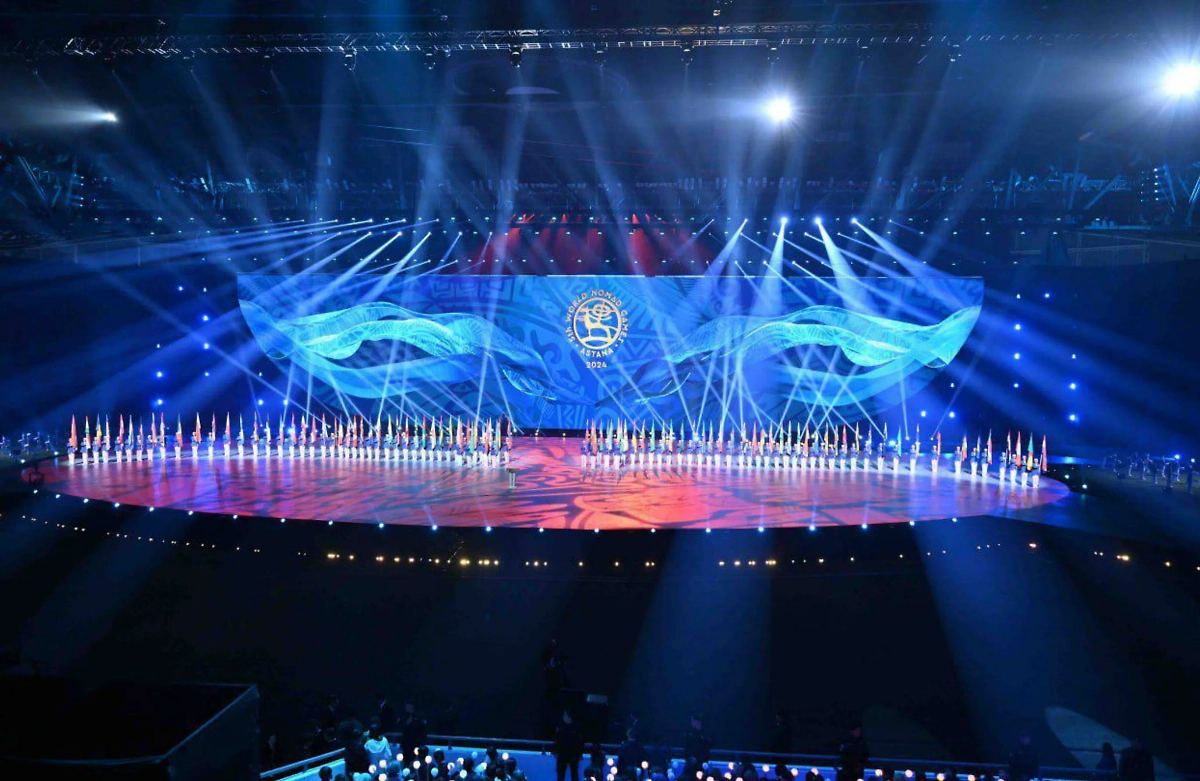 Торжественная церемония открытия V Всемирных игр кочевников. Фото © Telegram / Мария Захарова