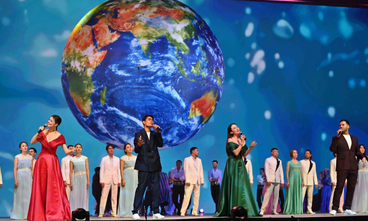 Торжественная церемония открытия V Всемирных игр кочевников. Фото © Telegram / Мария Захарова