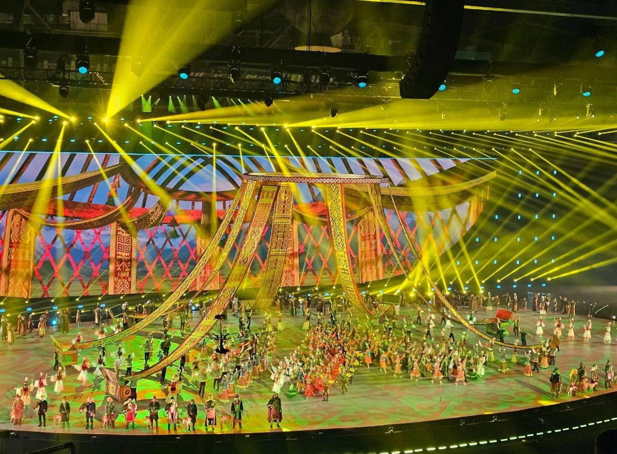 Торжественная церемония открытия V Всемирных игр кочевников. Фото © Telegram / Мария Захарова