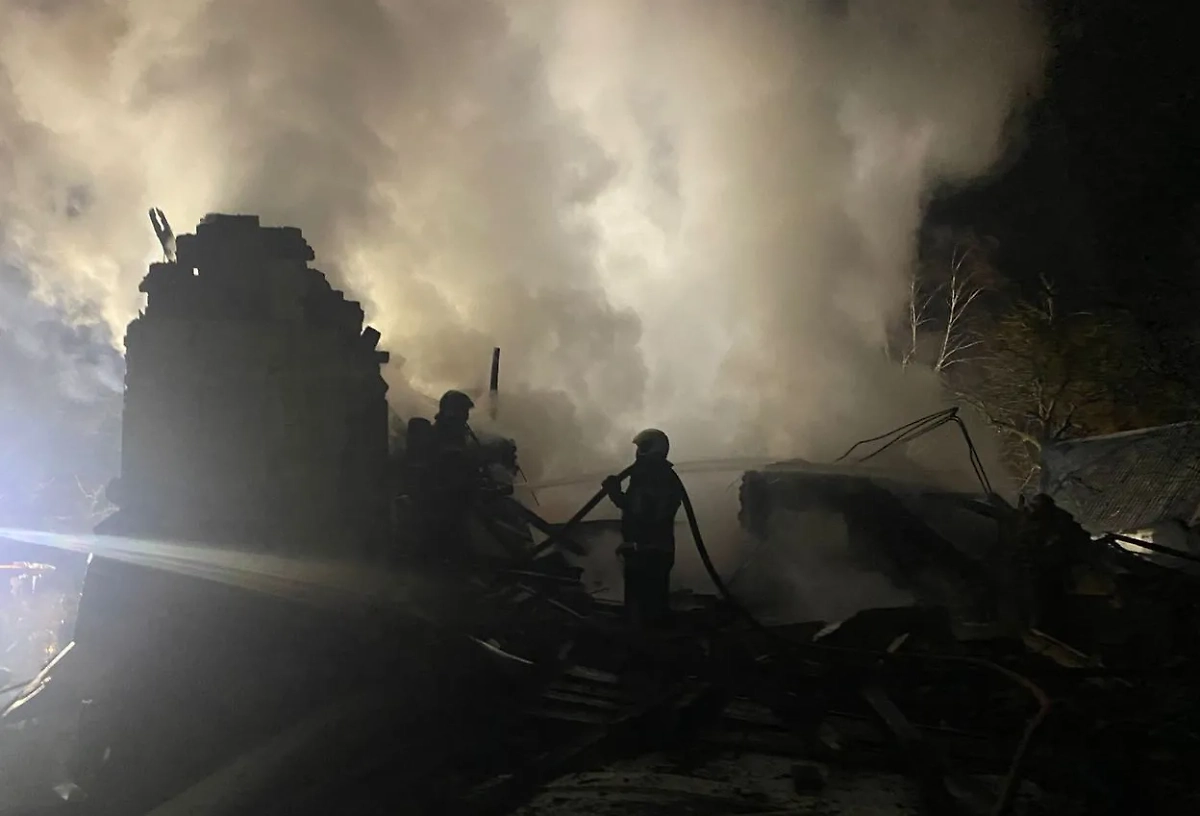 То, что осталось от музея националиста Романа Шухевича. Фото © t.me / Андрей Садовой