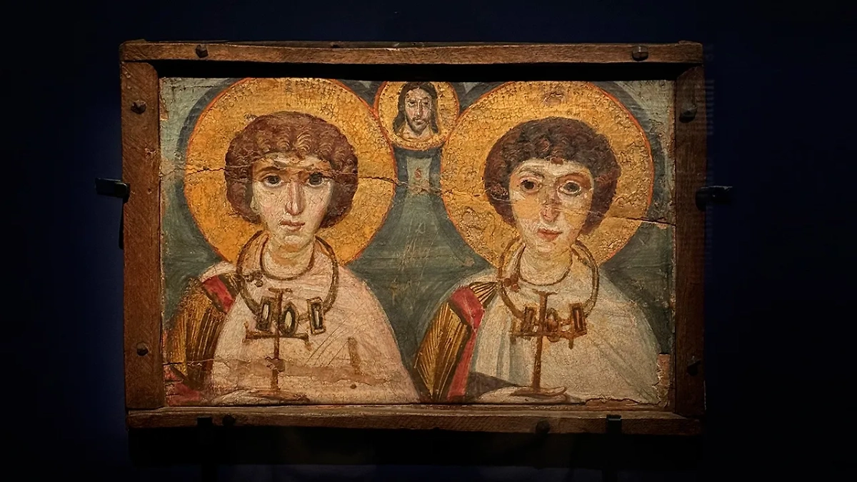 Икона "Святые Сергий и Вакх". Фото © Телеканал "Звезда"