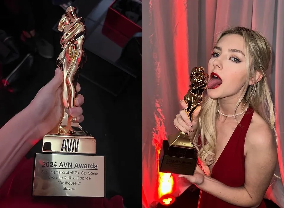 Омичка Ева Эльфи стала обладательницей "порно-Оскара". Фото © T.me / evaelfie_life 