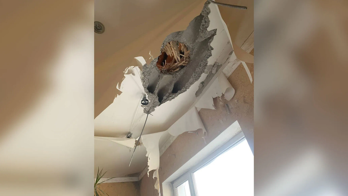 Последствия обстрела Белгорода. Фото © Telegram / ДЕМИДОВ