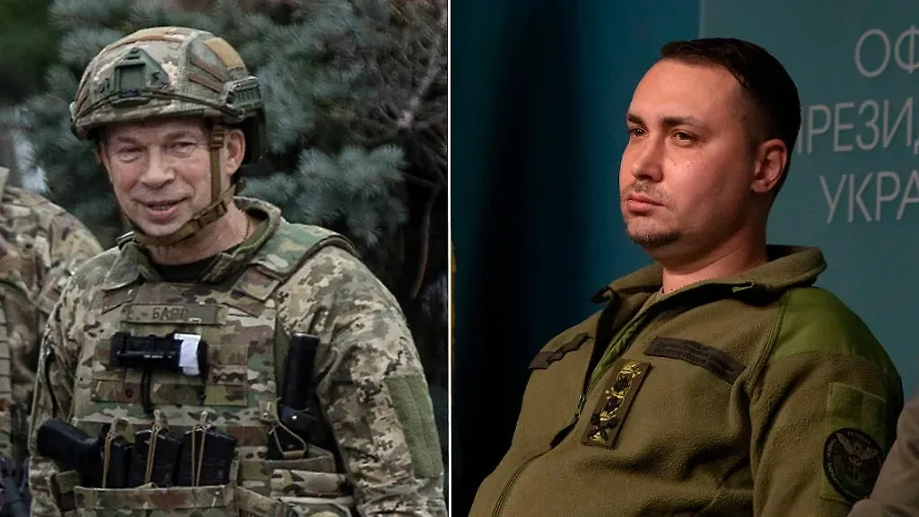 Главнокомандующий Сухопутными войсками Александр Сырский и глава ГУР Кирилл Буданов. Обложка © Getty Images / Metin AktavЕ, Gian Marco Benedetto