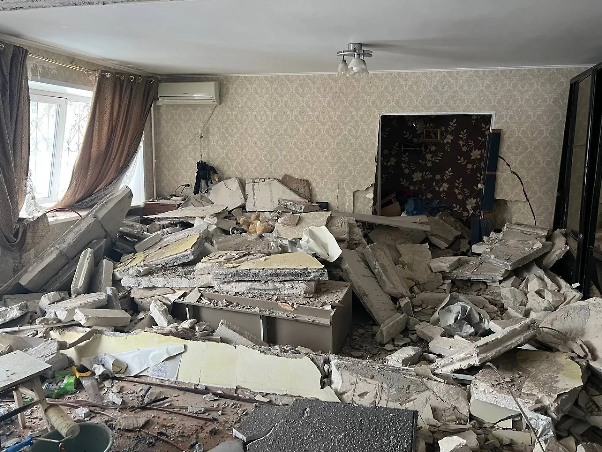 Место взрыва газового баллона в Самаре. Обложка © Telegram / "ЧП САМАРА"