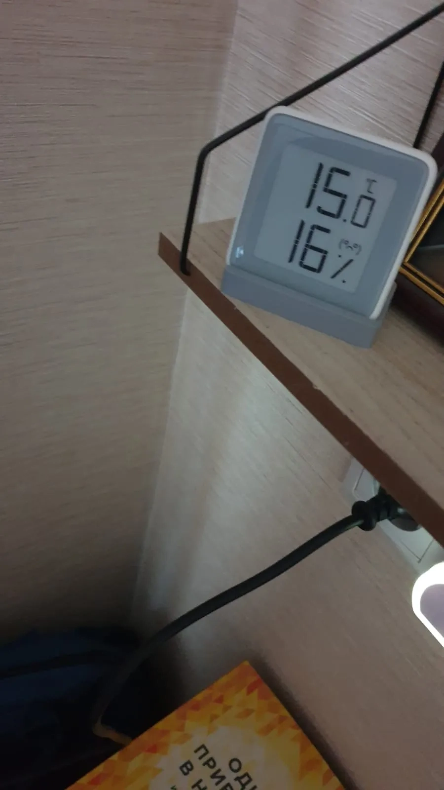 Градусник в квартире замерзающего дома в Солнечногорске. Фото © Vk / Команда губернатора Подмосковья