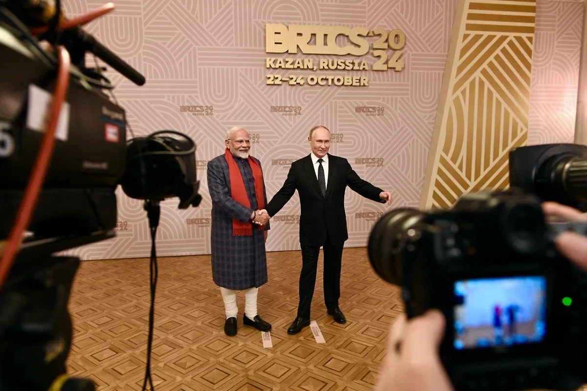 Владимир Путин и Нарендра Моди. Фото © Life.ru