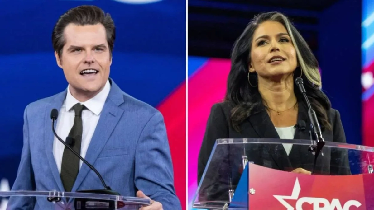 Кандидаты в команду Трампа — Мэтт Гетц и Талси Габбард. Фото © Shutterstock / FOTODOM / lev radin