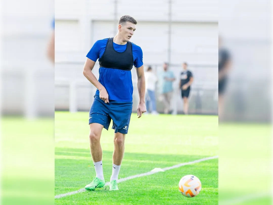 Александр Соболев на тренировке. Обложка © Telegram / Sobolev7