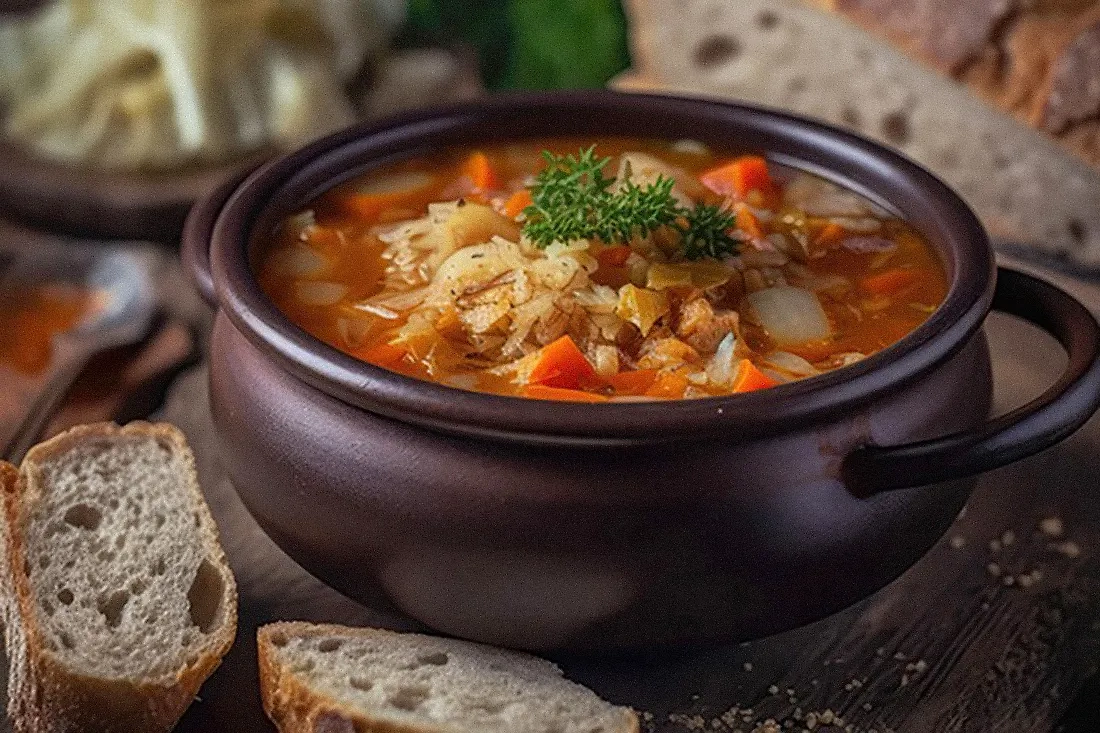 Вкус СССР: как приготовить кислые щи с квашеной капустой по-советски. 