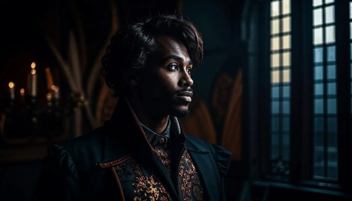 Иван Карамазов получился очень задумчивым, а ещё нейросеть подарила ему причёску музыканта Джеймса Брауна. Фото © Kandinsky