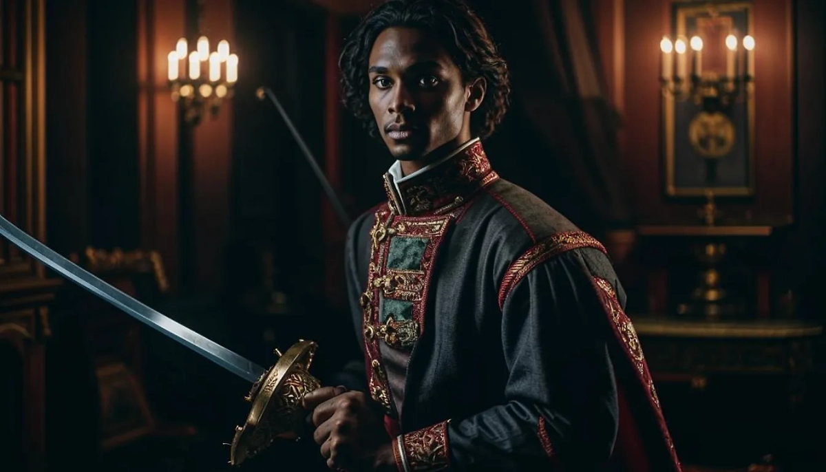 Митя из «Братьев Карамазовых» похож на принца и держит в руке шпагу. Фото © Kandinsky