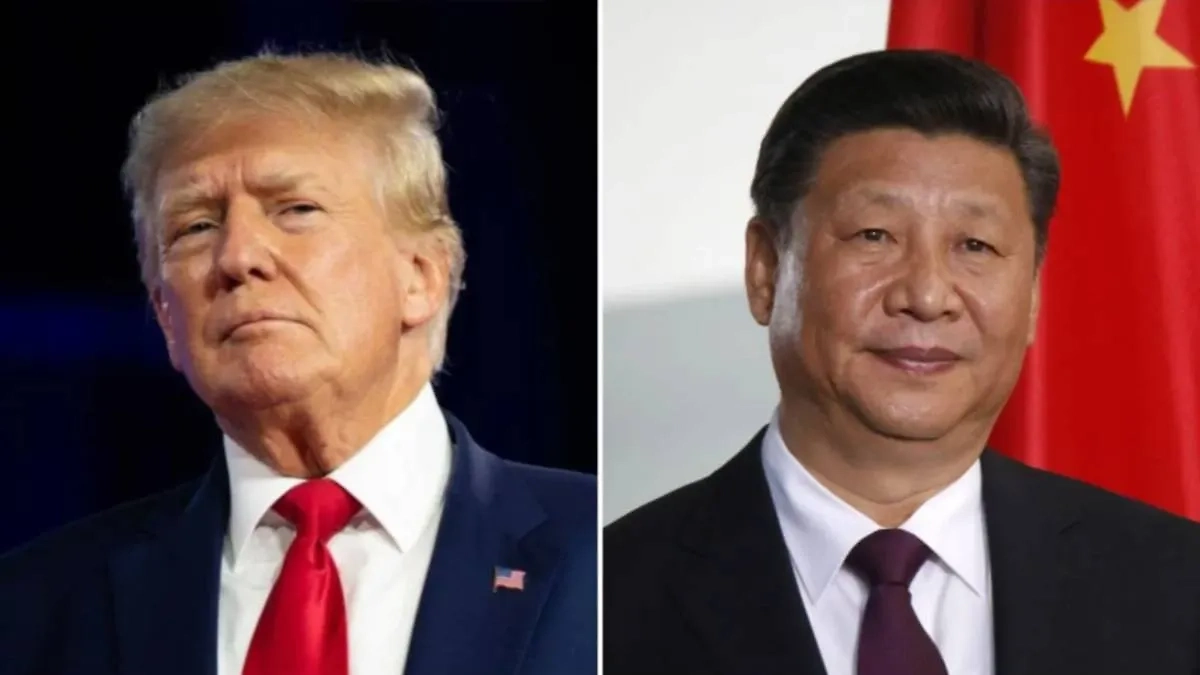 Избранный президент США Дональд Трамп с лидером КНР Си Цзиньпином. Коллаж © Life.ru. Фото © Shutterstock / FOTODOM / Anna Moneymaker, 360b