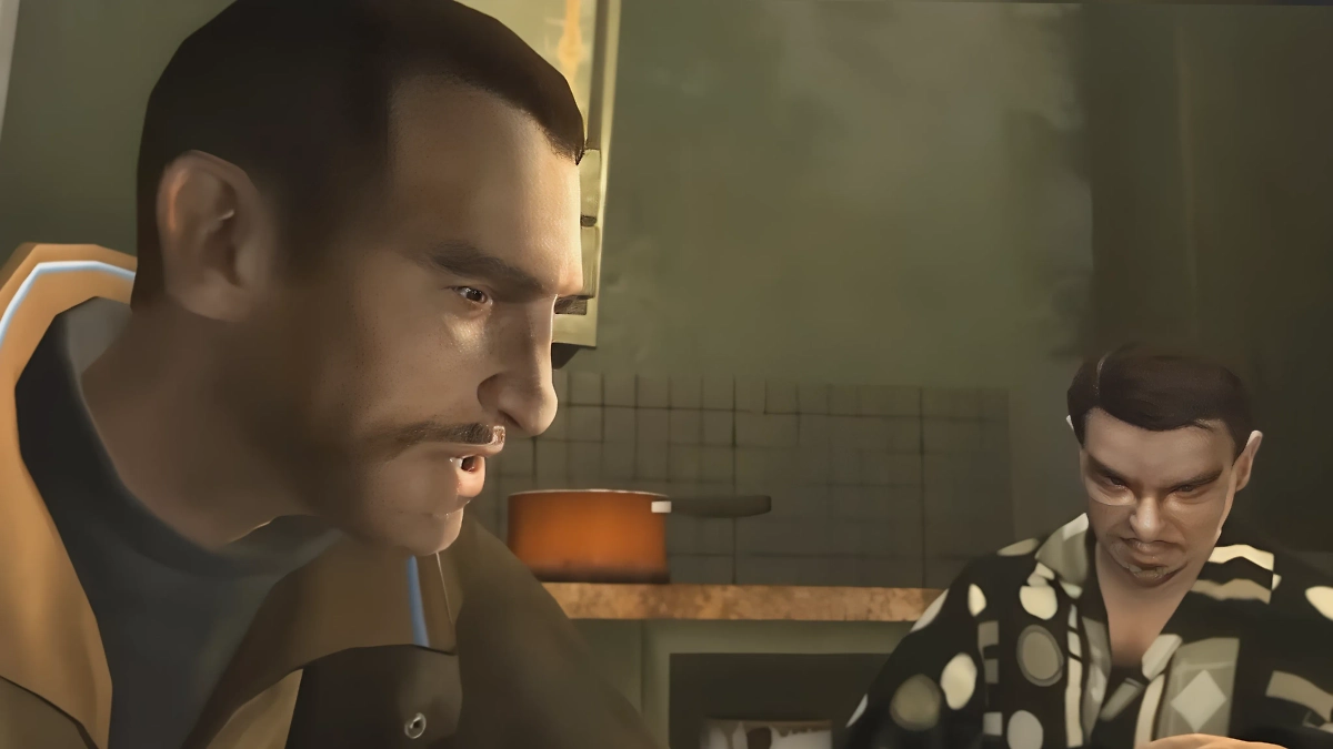 Нико и Роман Беллики из четвёртой части культовой криминальной компьютерной игры. Фото © YouTube / Alexandr PolyAK