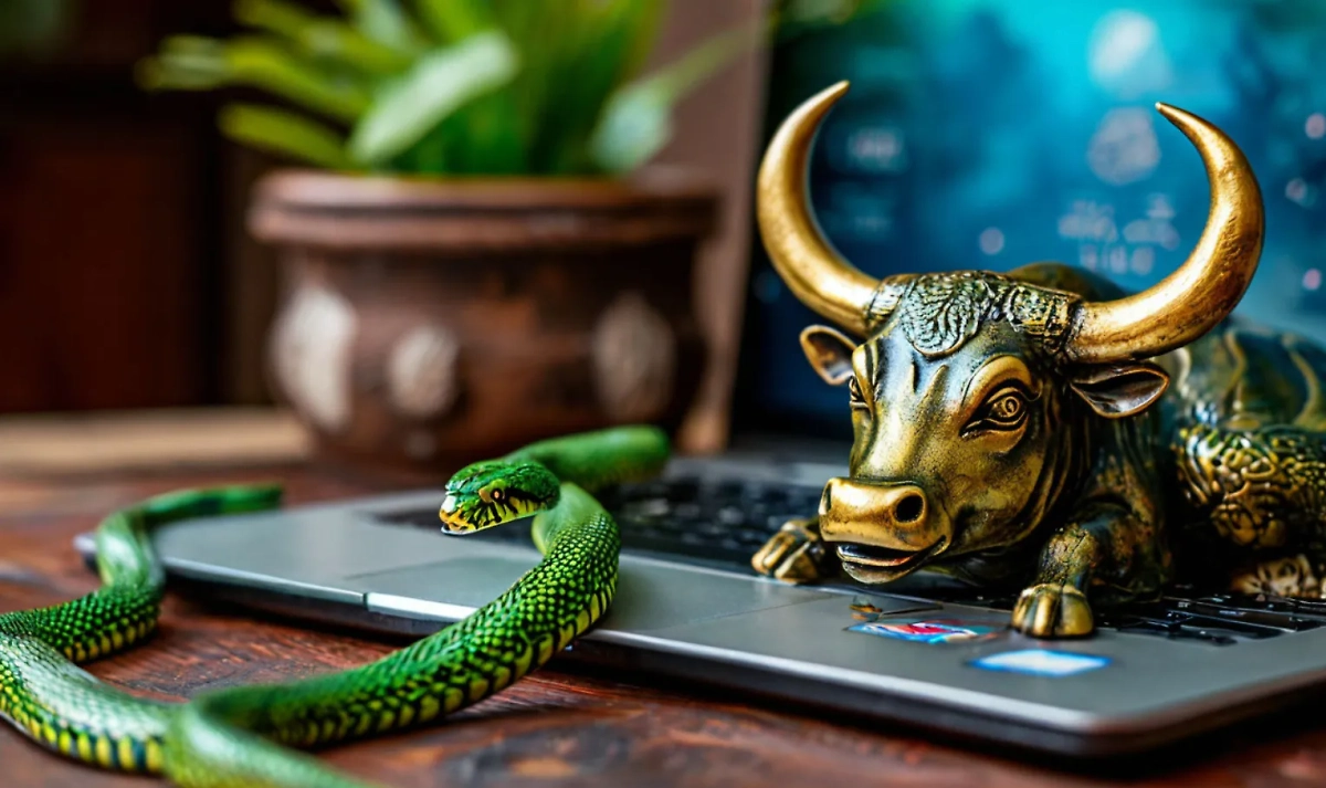 Как сложится карьера у Быка в 2025 году Зелёной Змеи. Фото © Шедеврум