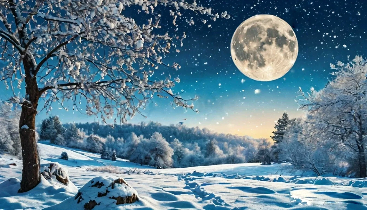 Холодная Луна 2024 — это не просто полнолуние, а самое интересное полнолуние года. Фото © Шедеврум