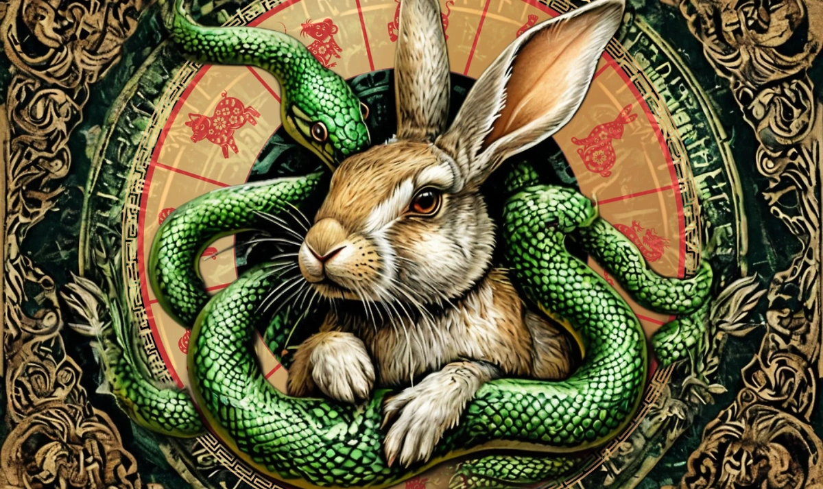 Восточный гороскоп на 2025 год: что ждёт Кролика в год Зелёной Змеи? Обложка © Коллаж © Life.ru, фото © «Шедеврум» 