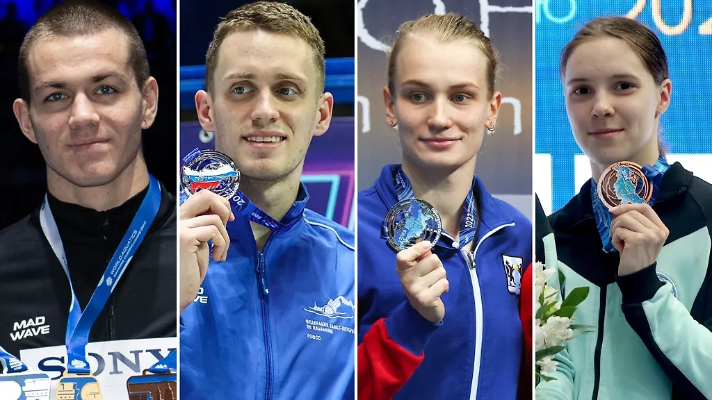 Мирон Лифинцев, Кирилл Пригода, Арина Суркова и Дарья Трофимова. Обложка © ТАСС/ Егор Алеев. Zuma