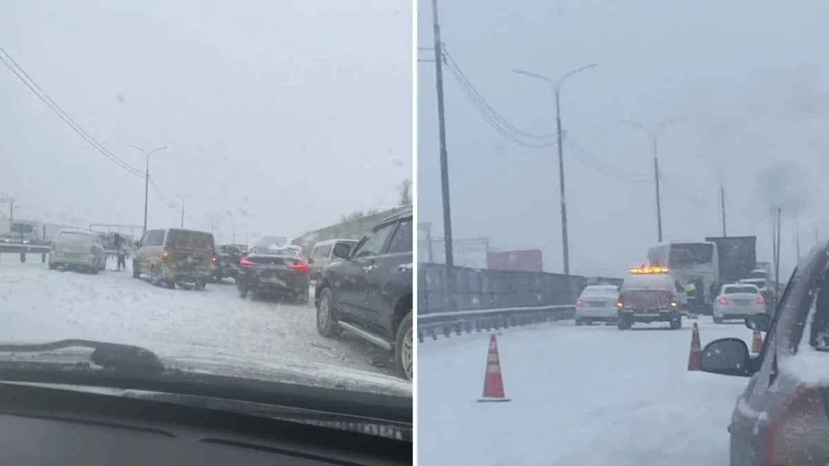 Кадры с места аварии. Фото © Telegram / Домодедово 365