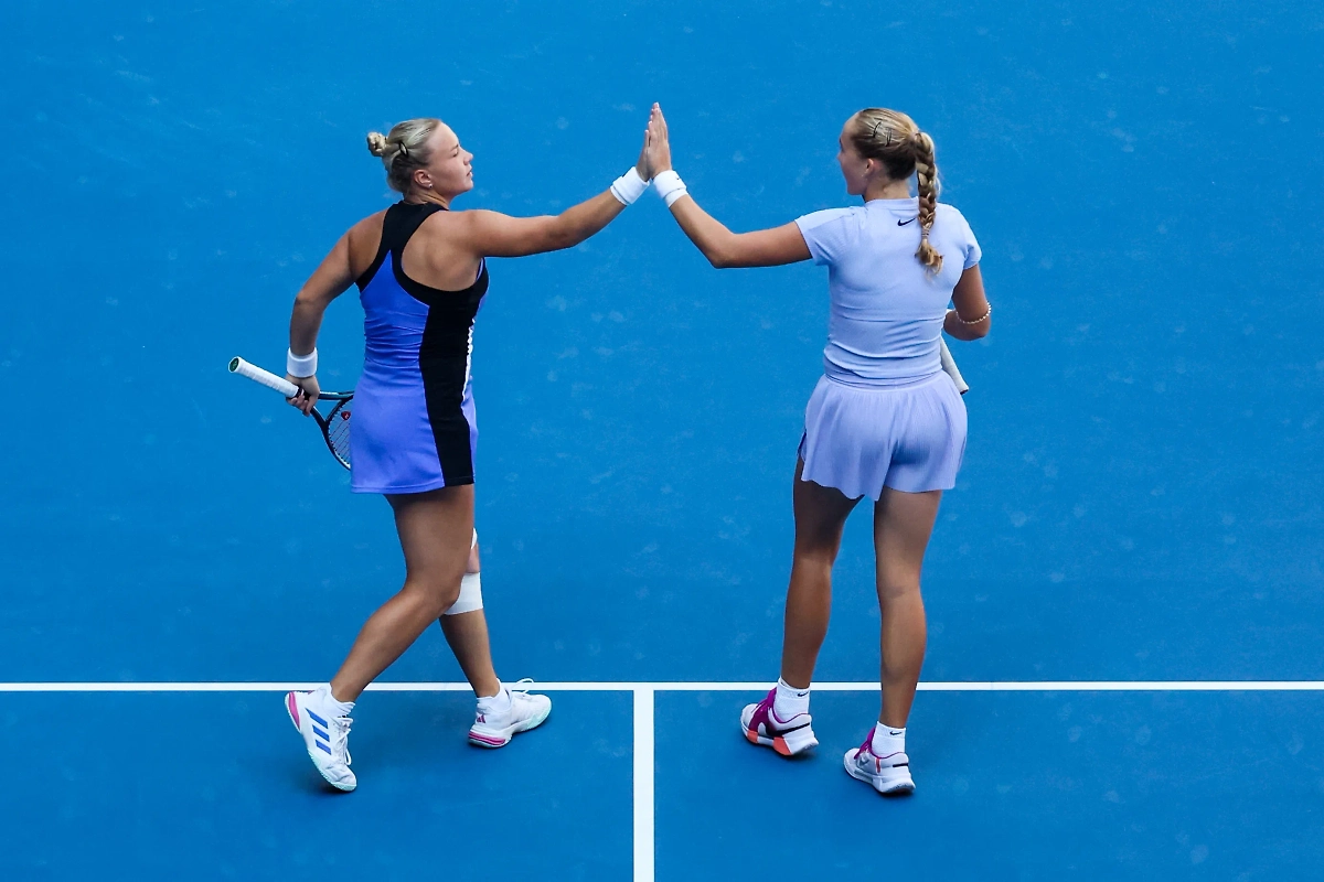 Российские теннисистки Диана Шнайдер и Мирра Андреева. Фото © VCG/Visual China Group/ТАСС