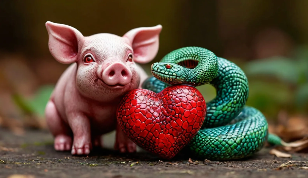 Гороскоп любви на 2025 год: Как изменится личная жизнь Свиньи. Фото © «Шедеврум»