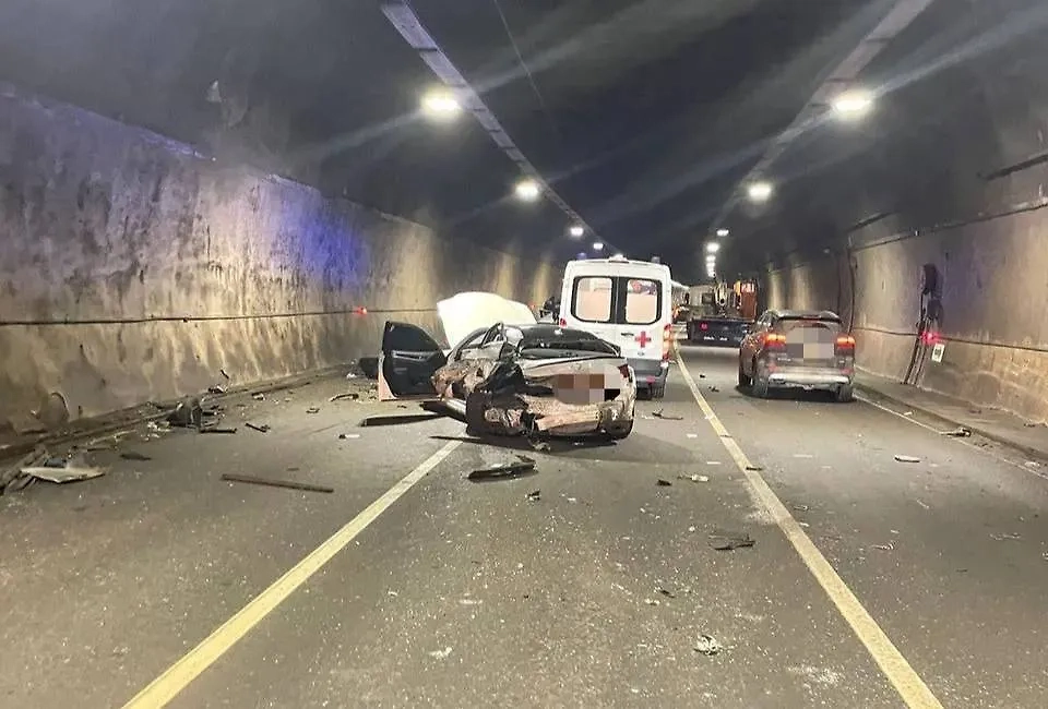 Кадры с места ДТП. Фото © Telegram / ПРОКУРАТУРА МОСКВЫ