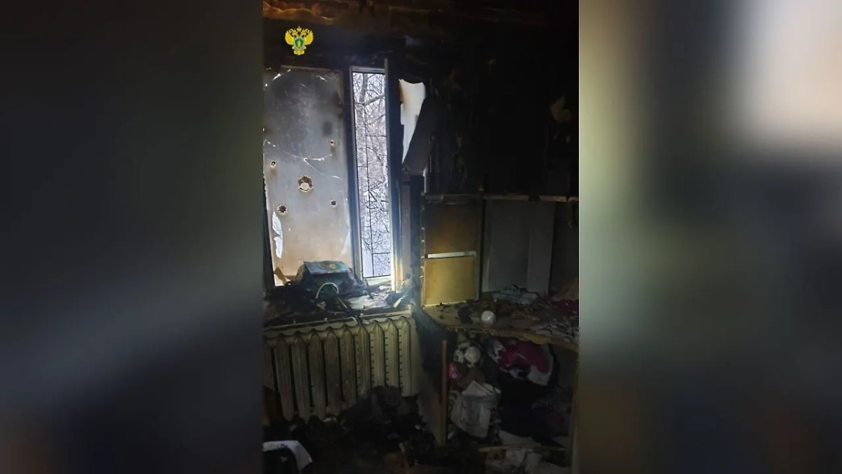 В Москве при пожаре в квартире погиб маленький ребёнок. Обложка © t.me / moscowproc