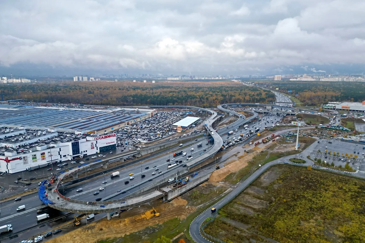 Реконструкция развязок на МКАД завершится в 2024 году. Обложка © Stroi.mos.ru