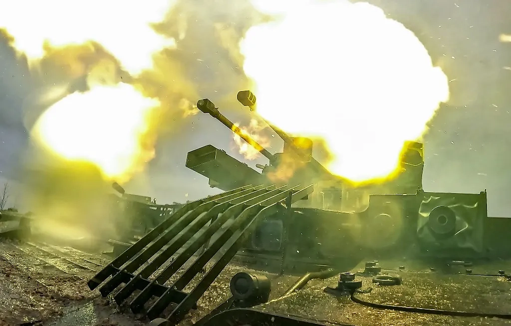 "Терминатор" в зоне проведения специальной военной операции. Фото © ТАСС / Александр Река