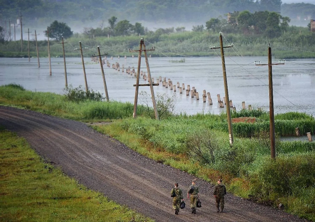 Река Туманная на российско-корейской границе. Фото © ТАСС / Юрий Смитюк
