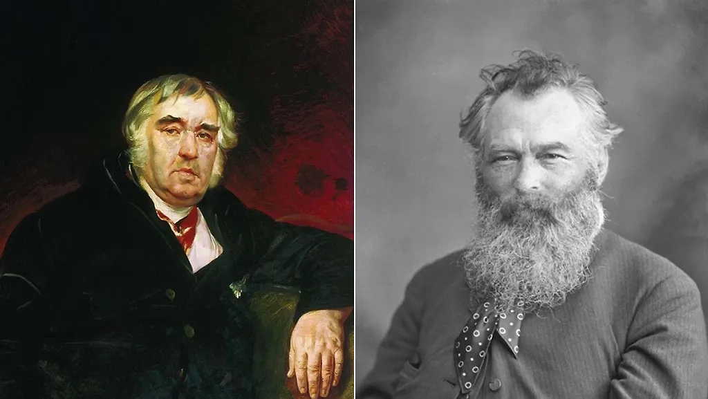 Иван Крылов, Иван Шишкин. Фото © Wikipedia, © Wikipedia