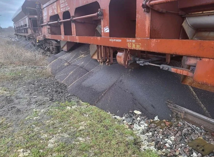 Неизвестные высыпали украинское зерно из вагонов, следовавших через Польшу. Обложка © Facebook (соцсеть запрещена в РФ; принадлежит корпорации Meta, которая признана в РФ экстремистской) / Василь Зварич