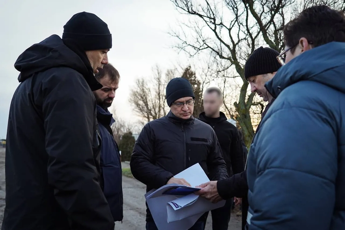 Кириенко в рамках рабочего визита посетил будущий образовательный центр "Маяк". Фото © Администрация Запорожской области