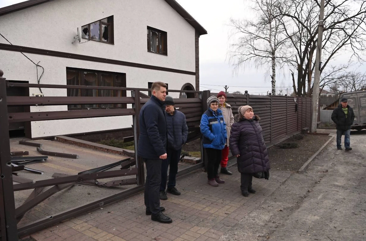 Мэр Валентин Демидов сообщил о четырёх пострадавших при обстреле Белгорода со стороны ВСУ. Фото © Telegram / ДЕМИДОВ