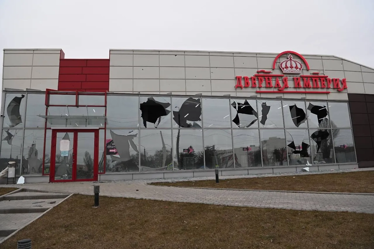 Последствия обстрела Белгорода 14 марта 2024 года. Фото © Telegram / Вячеслав Гладков