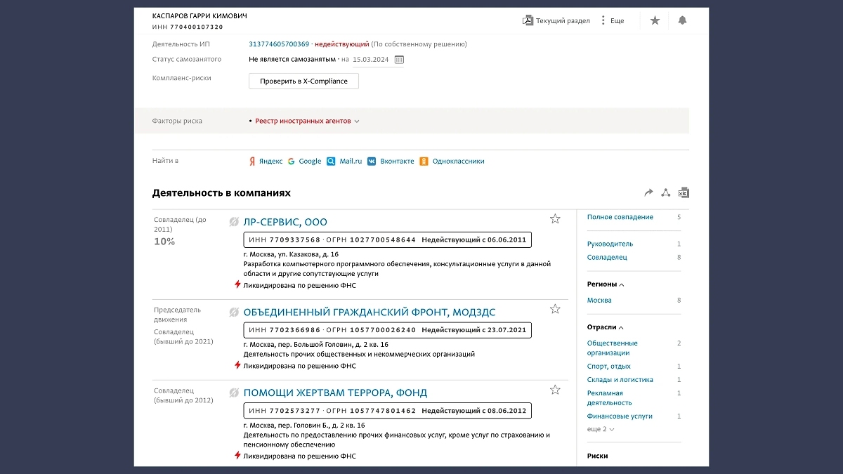 В России у гроссмейстера уже давно ничего нет. Фото © СПАРК