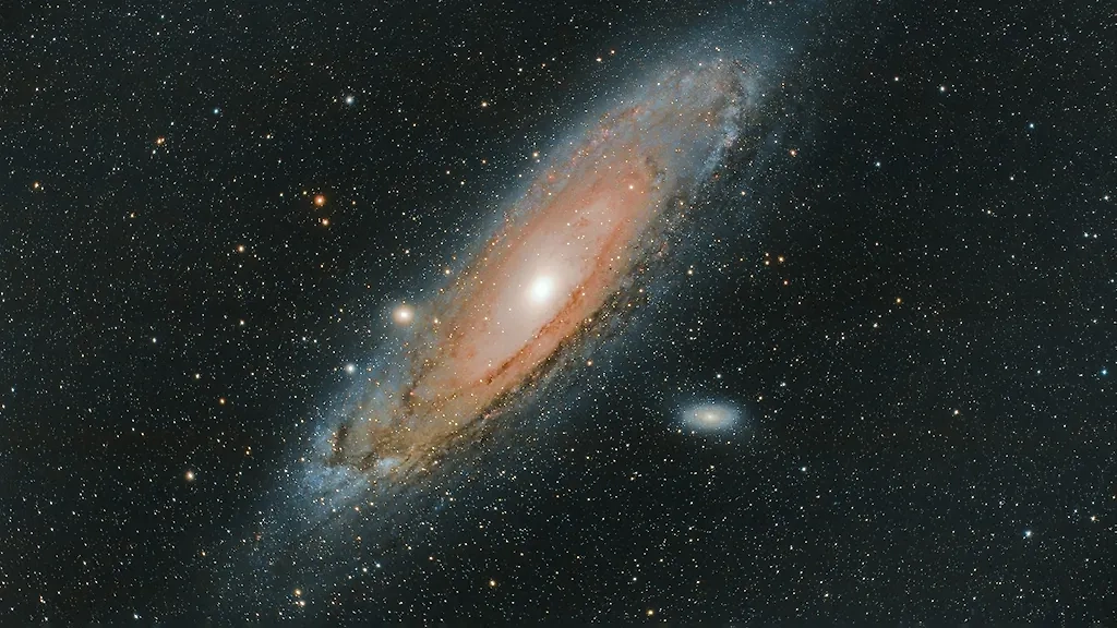 Галактика Андромеды, с которой в будущем столкнётся Млечный Путь. Обложка © Unsplash / Gaëtan Othenin-Girard