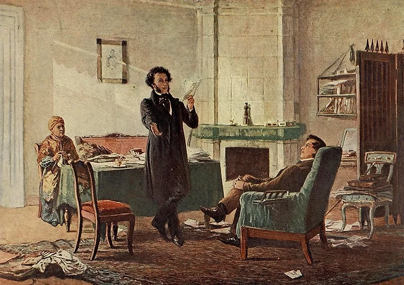 "А.С. Пушкин в селе Михайловском". Обложка © atlanta-s.livejournal.com / Николай Николаевич Ге